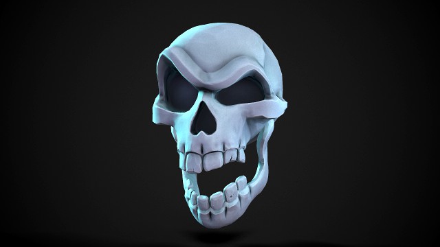 stylized skull