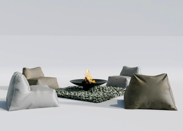 campfire ottomans