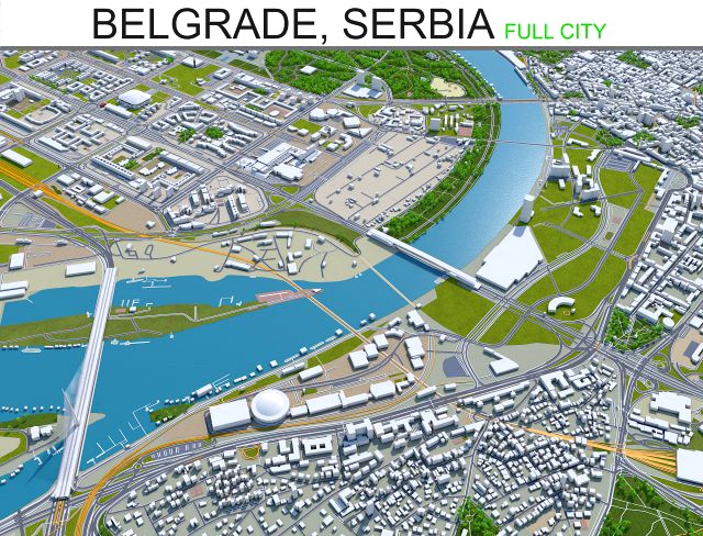 belgrade city serbia 60km