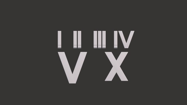 roman numerals