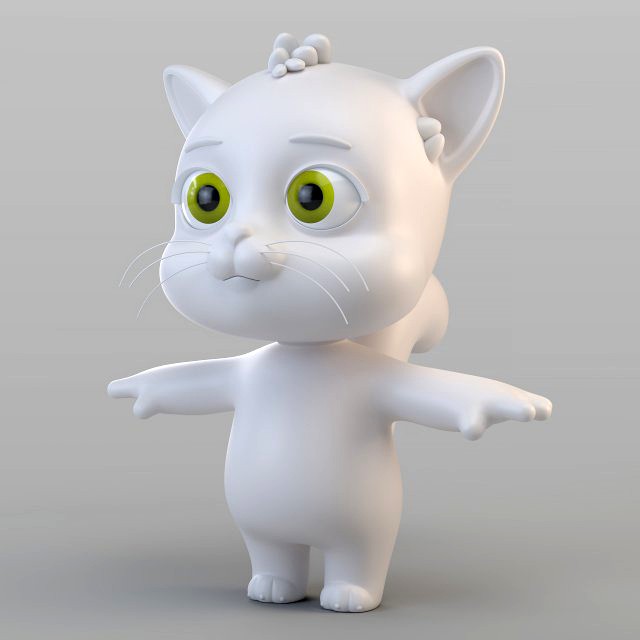 cartoon biped cat
