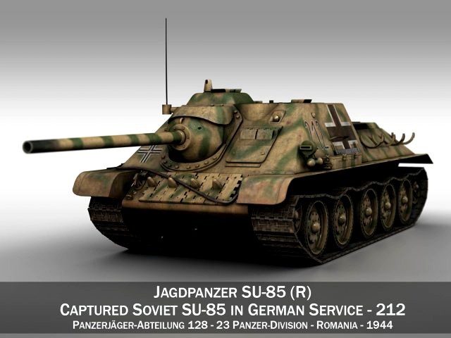 jagdpanzer su-85r - 212 - 23 panzer division