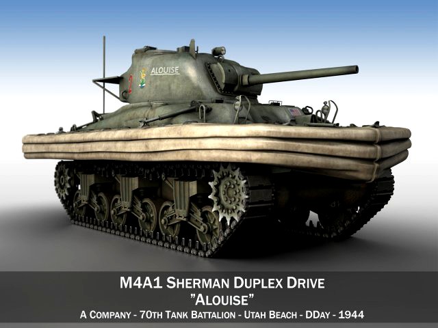 m4a1 sherman - duplex drive - alouise