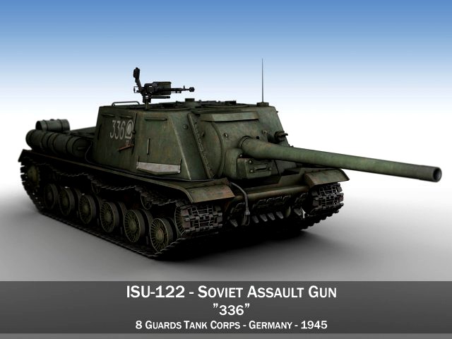 isu-122 - 336 - soviet heavy self-propelled