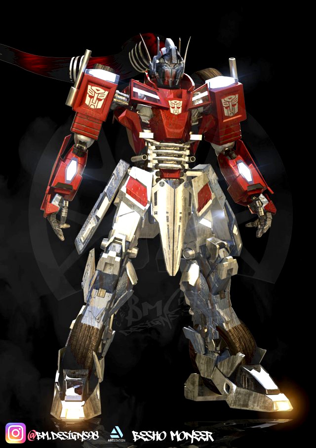 transformers knight optimus prime