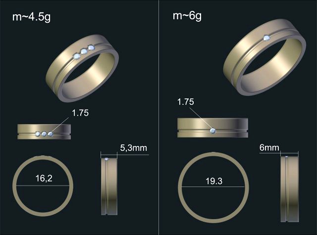 simple wedding rings