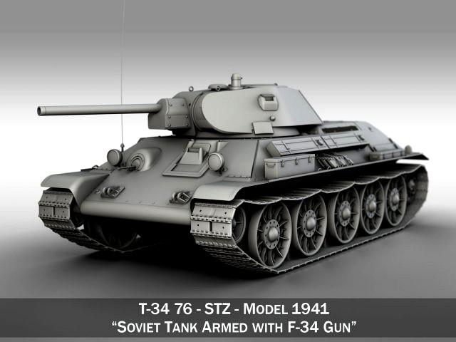 t-34-76 - stz - model 1941 - soviet medium tank