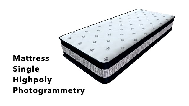 single sleeping mattress photogrammetry highpoly