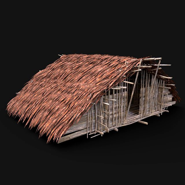 aaa tribal jungle primal hut house reed tree survival rainforest