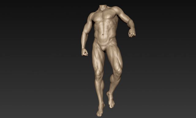 male full body sculpt pose 4