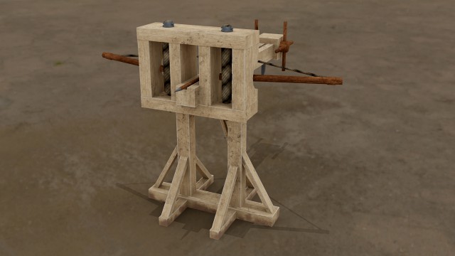 lowpoly roman ballista