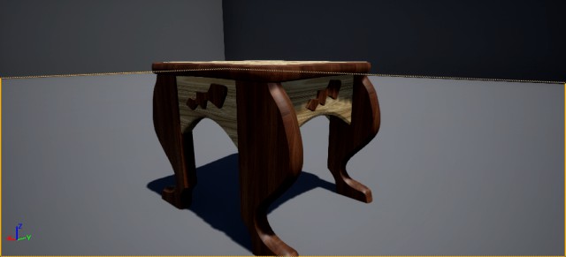 solid wood stool