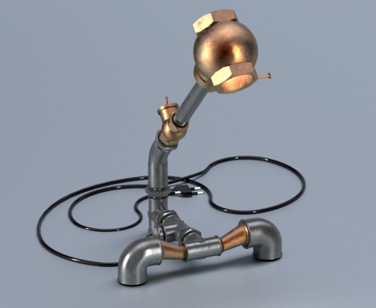 pipe fitting lamp