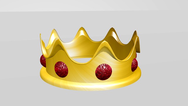 corona con rubies