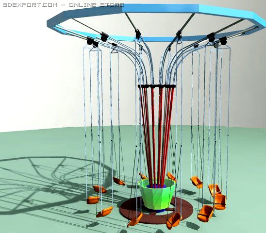 Carousel whirl 3D Model