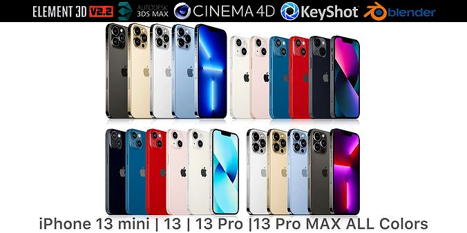 Apple iPhone 13 mini and 13 and 13 pro and 13 pro MAX All Colors