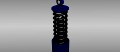 Animated shock absorber 3D Model