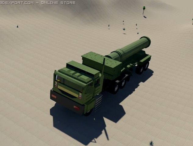 S300 surfece to air missile 3D Model