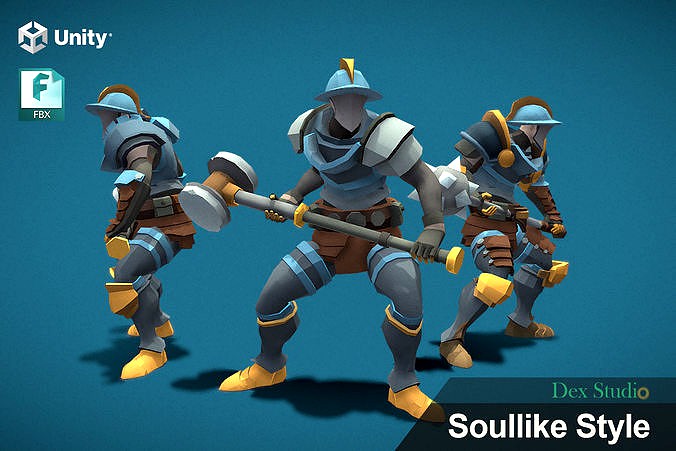 Soullike Style 03 Hammer man by DexStudio