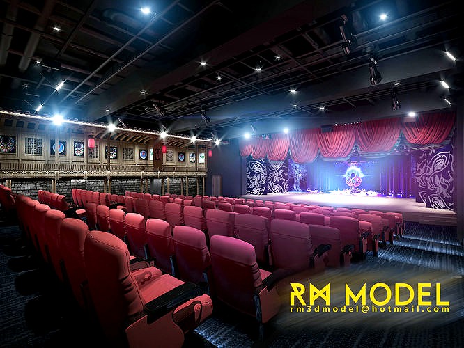 MAX-I-22-06-0372 Chinese Opera cinema theatre interior