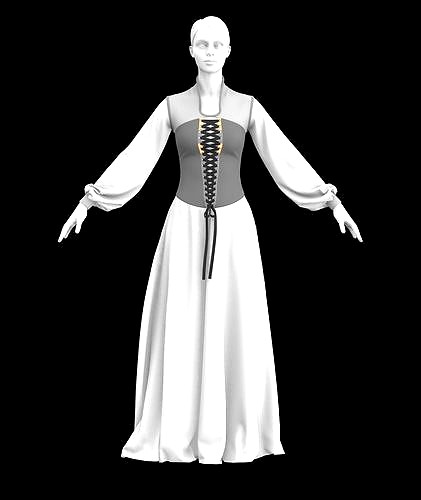 Medieval Gown 04