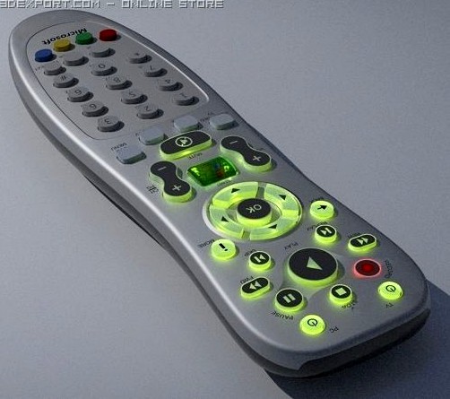 Media Center remote control 3D Model