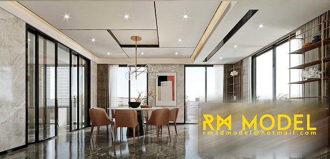 MAX-I-22-06-0290 Contemporary apartment house interior design