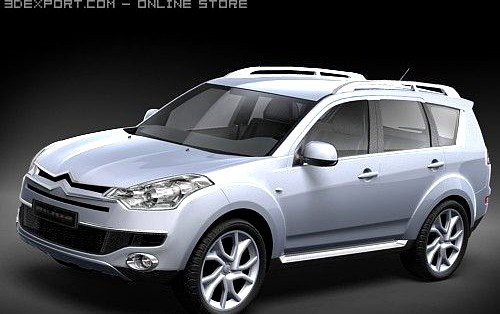 Citroen C Crosser mid poly 3D Model