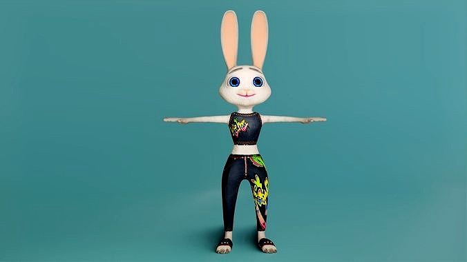 Rabbit Cartoon Character