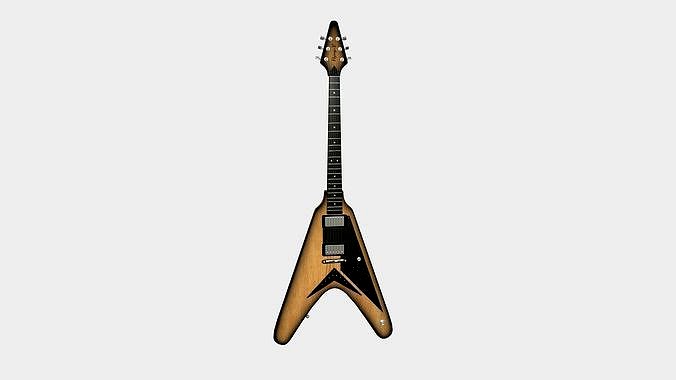 Electric Guitar D05 Wood Black - Music Instrument Design