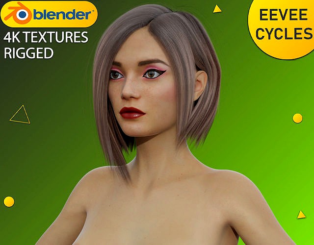 Realistic Advanced Female Character 10 - Rigged - 4K Textures