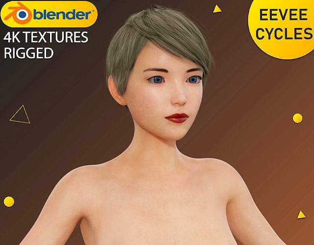 Realistic Advanced Female Character 8 - Rigged - 4K Textures