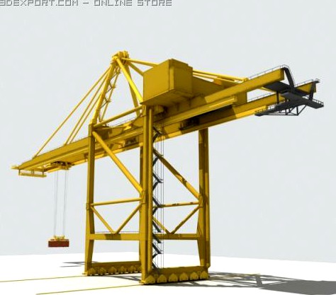 Port Crane 3D Model