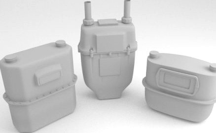 Gas meter collection 3D Model