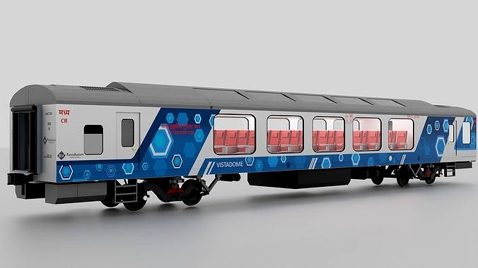 3D LHB Vistadome Coach Indian Railway