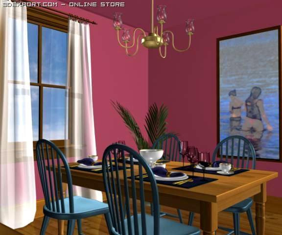 Dining Room 3D Model