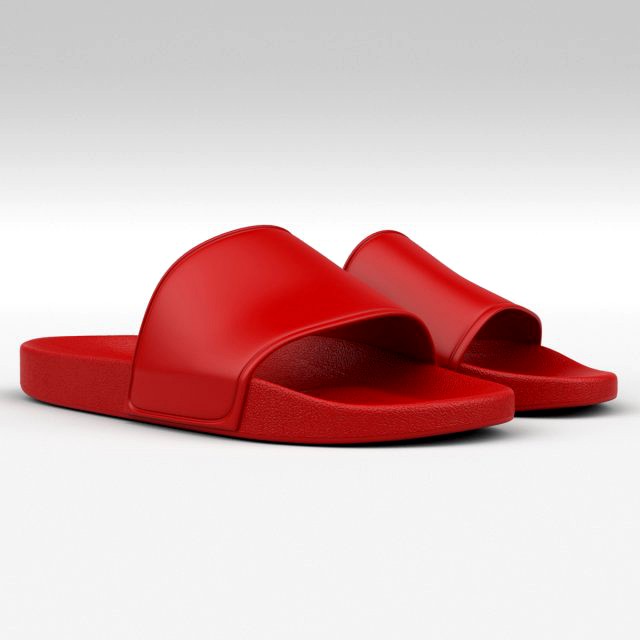rubber slip-on sandals