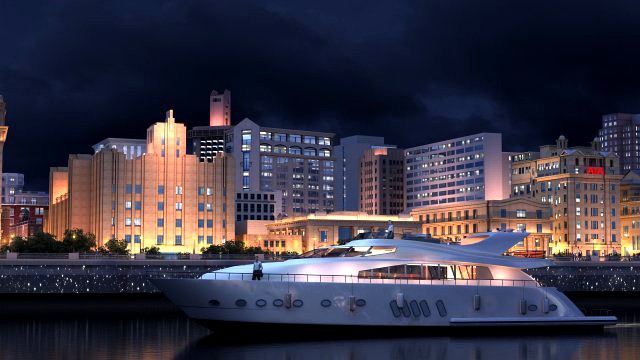 city night scene