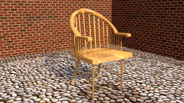 wooden garden chair