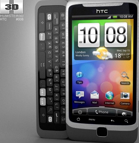 HTC DesireZ 3D Model