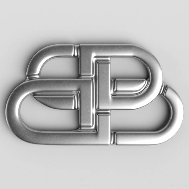 balenciaga cast metal label