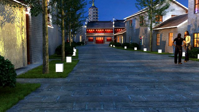 city night scene