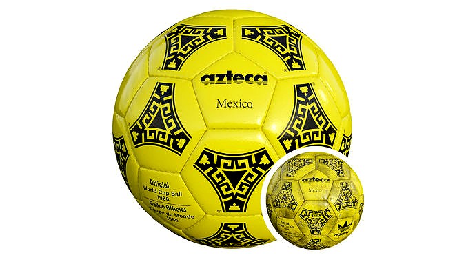 Azteca Mexico Yellow Black FIFA World Cup 1986 Match Ball