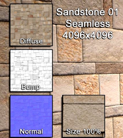 Sandstone 01 3D Model