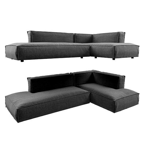 SOFA FAT FREDDY LEFT STONE GREY