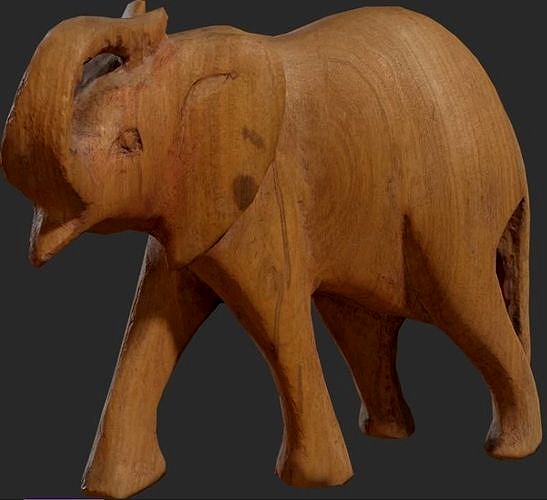 Carved Wooden Elephant statue