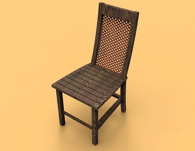 Wooden Armless Chair