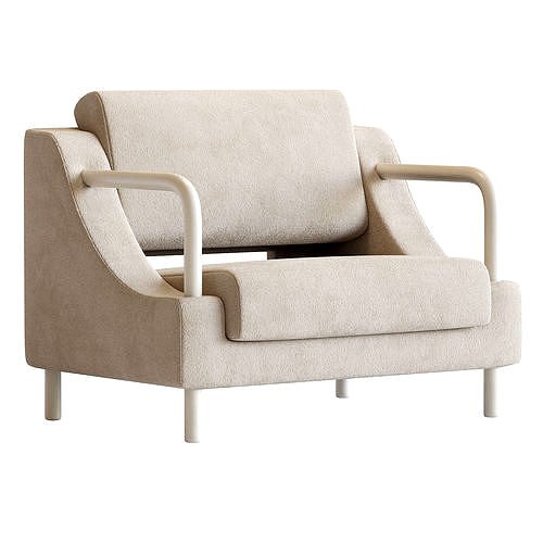 Normative Armchair in Warm White Boucle Edition