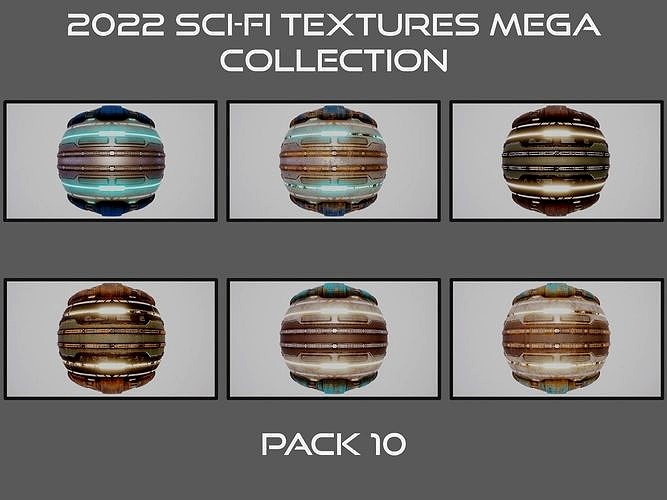 PBR Sci-Fi Texture Pack 10