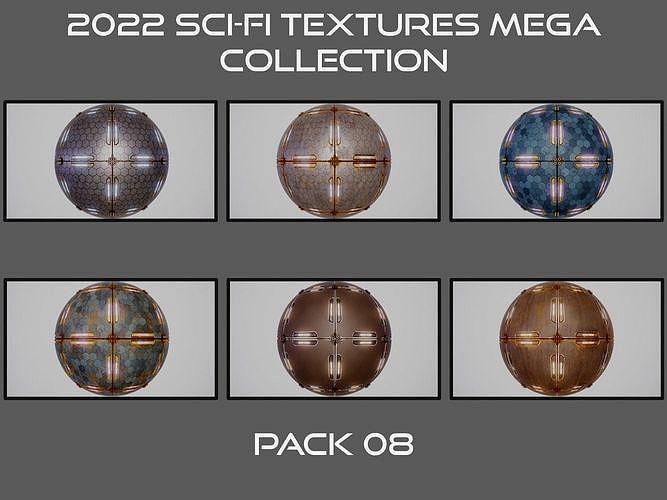 PBR Sci-Fi Texture Pack 08